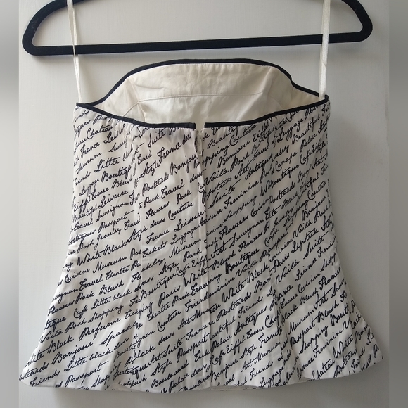 White House Black Market Corset with Zipper Size 4 white and black - Picture 3 of 4